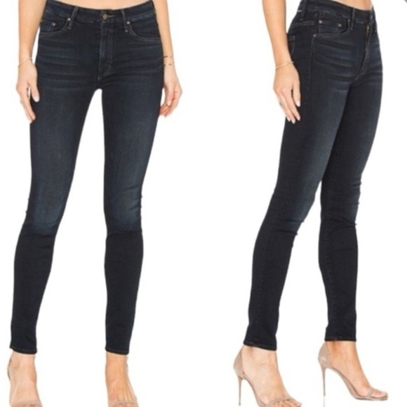 MOTHER Women's Skinny Jeans - black